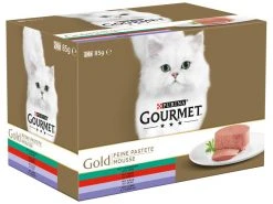 Purina Nassfutter Gourmet Gold feine Pastete Fleisch, 24 x 85 g