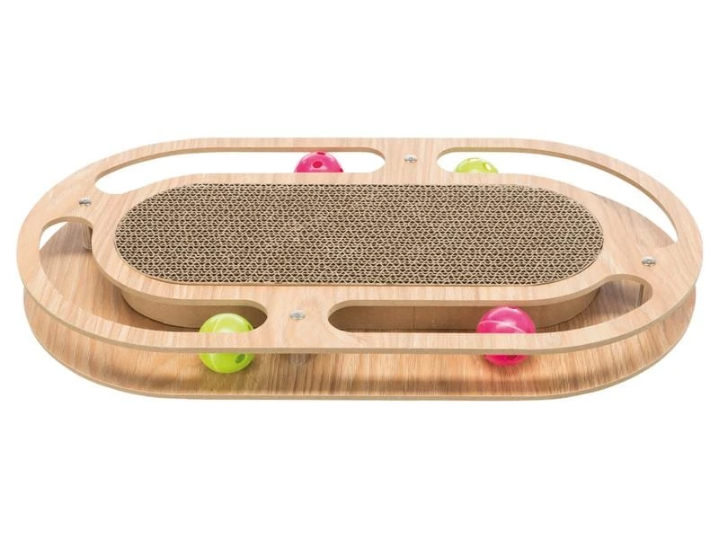 Trixie Kratzpappe mit Holzrahmen & Katzenminze 3 Trixie Kratzpappe mit Holzrahmen & Katzenminze