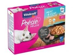 Vitakraft Nassfutter Poésie Délice Pute und Lachs Gelee 6 x 85 g