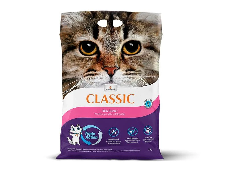 Intersand Katzenstreu Classic mit Babypuderduft 7 kg 3 Intersand Katzenstreu Classic mit Babypuderduft 7 kg