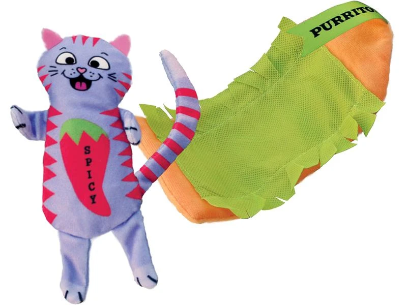 Kong Katzen-Spielzeug Pull-A-Partz Burrito, 14 cm 5 Kong Katzen-Spielzeug Pull-A-Partz Burrito, 14 cm – Bild 3