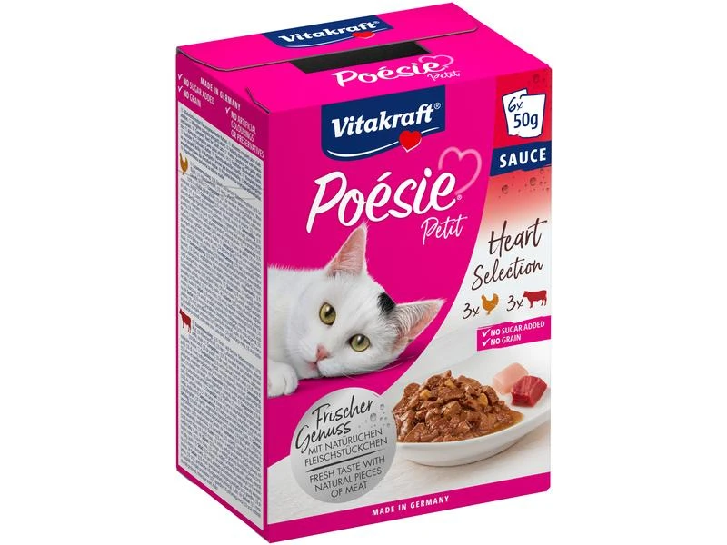Vitakraft Nassfutter Poésie Petit Multipack Rind & Geflügel, 6 x 50 g 3 Vitakraft Nassfutter Poésie Petit Multipack Rind & Geflügel, 6 x 50 g