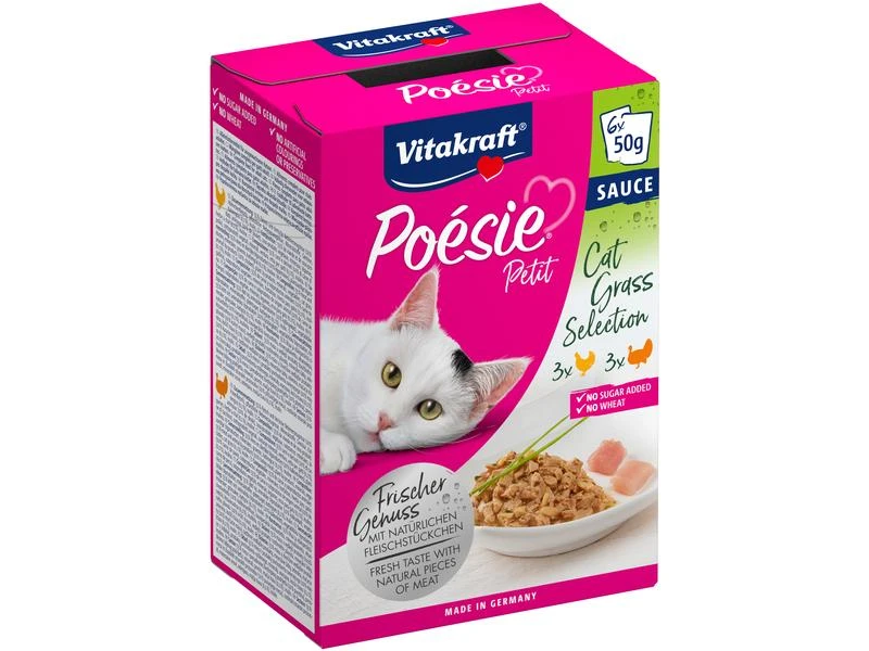 Vitakraft Nassfutter Poésie Petit Multipack Pute & Huhn, 6 x 50 g 3 Vitakraft Nassfutter Poésie Petit Multipack Pute & Huhn, 6 x 50 g