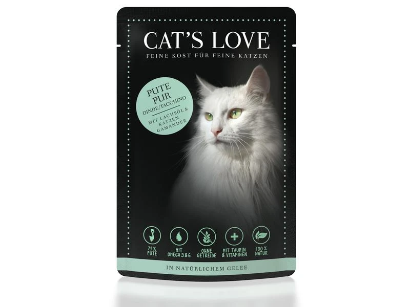 Cat's Love Nassfutter Adult Pute, 12 x 85 g 4 Cat's Love Nassfutter Adult Pute, 12 x 85 g – Bild 2