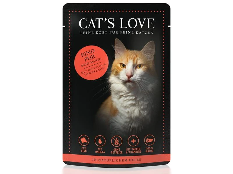 Cat's Love Nassfutter Adult Rind, 12 x 85 g 4 Cat's Love Nassfutter Adult Rind, 12 x 85 g – Bild 2