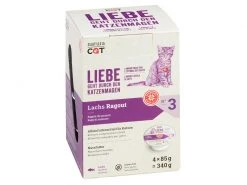 NaturaCat Nassfutter Lachs Ragout, 4 x 85g