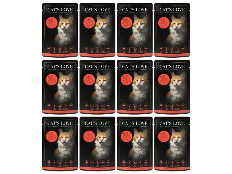 Cat's Love Nassfutter Adult Rind, 12 x 85 g 3 Cat's Love Nassfutter Adult Rind, 12 x 85 g