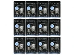 Cat's Love Nassfutter Junior Kalb, 12 x 85 g