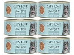 Cat's Love Nassfutter Fillet Pur Lachs 6 x 100 g