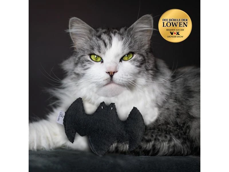 Catlabs Katzen-Spielzeug Flauschige Fledermaus mit Baldrianwurzel 11 Catlabs Katzen-Spielzeug Flauschige Fledermaus mit Baldrianwurzel – Bild 9