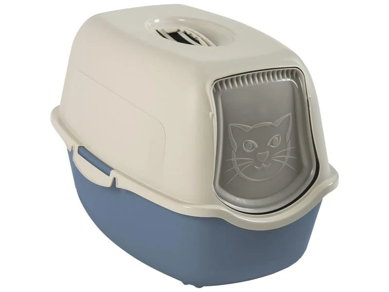 Rotho Katzentoilette Bailey Eco, Sand – Blau 3 Rotho Katzentoilette Bailey Eco, Sand – Blau