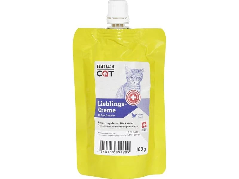 NaturaCat Katzen-Snack Lieblingscreme Poulet, 100g 3 NaturaCat Katzen-Snack Lieblingscreme Poulet, 100g