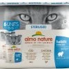 Almo Nature Nassfutter Holistic Sterilised mit Kabeljau & Huhn, 6x70g -Katzenwelt Verkaufsgeschäft 212348359 xxl