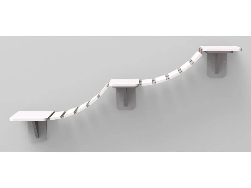 Trixie Kletterleiter zur Wandmontage, Weiss 3 Trixie Kletterleiter zur Wandmontage, Weiss