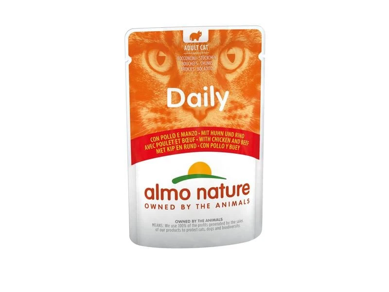 Almo Nature Nassfutter Daily mit Huhn und Rind, 30 x 70 g 4 Almo Nature Nassfutter Daily mit Huhn und Rind, 30 x 70 g – Bild 2