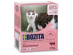 Bozita Nassfutter Häppchen in Sauce mit Rind, 370 g