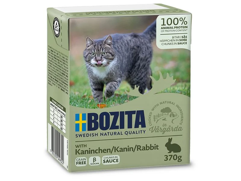 Bozita Nassfutter Häppchen in Sauce mit Kaninchen, 16 x 370 g 4 Bozita Nassfutter Häppchen in Sauce mit Kaninchen, 16 x 370 g – Bild 2