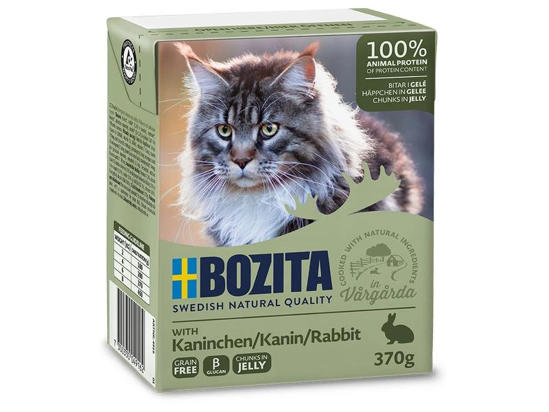 Bozita Nassfutter Häppchen in Gelée mit Kaninchen, 16 x 370 g 4 Bozita Nassfutter Häppchen in Gelée mit Kaninchen, 16 x 370 g – Bild 2