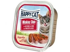 Happy Cat Nassfutter Minkas Duo Häppchen Geflügel & Rind, 12 x 100 g -Katzenwelt Verkaufsgeschäft 213984413 xxl