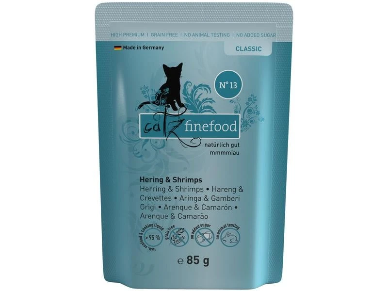 Catz finefood Nassfutter No.13 Hering & Schrimps, 85 g 3 Catz finefood Nassfutter No.13 Hering & Schrimps, 85 g