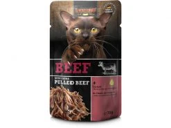 Leonardo Cat Food Nassfutter Rind & Pulled Beef, 70 g