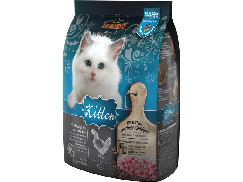 Leonardo Cat Food Trockenfutter Kitten Geflügel, 400 g 3 Leonardo Cat Food Trockenfutter Kitten Geflügel, 400 g