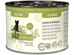 Catz finefood Nassfutter Kitten No.05 Lachs & Geflügel, 200 g