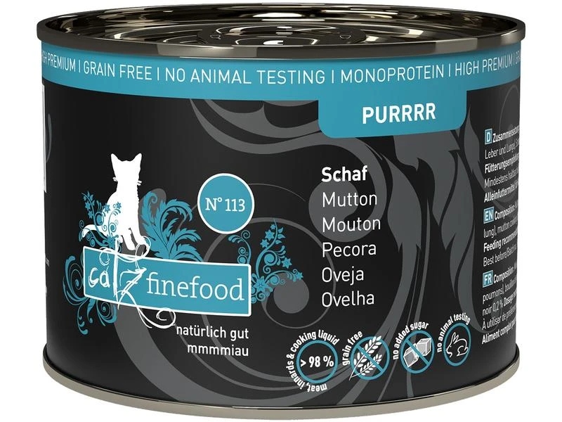 Catz finefood Nassfutter Purrrr No.113 Schaf, 6 x 200 g 4 Catz finefood Nassfutter Purrrr No.113 Schaf, 6 x 200 g – Bild 2