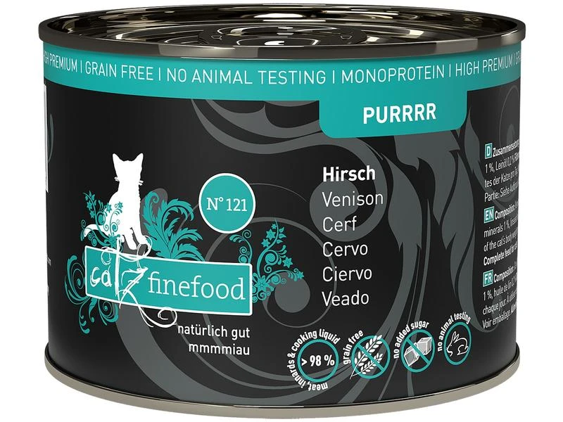 Catz finefood Nassfutter Purrrr No.121 Hirsch, 200 g 3 Catz finefood Nassfutter Purrrr No.121 Hirsch, 200 g