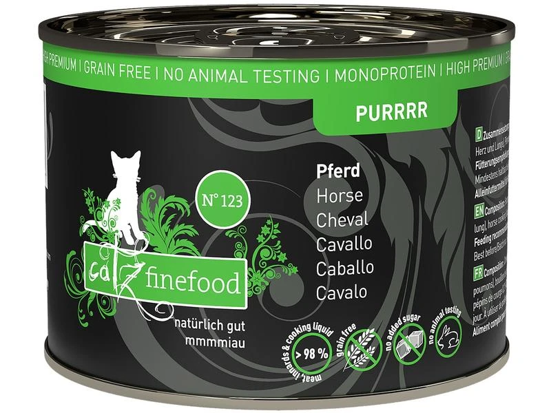 Catz finefood Nassfutter Purrrr No.123 Pferd, 200 g 3 Catz finefood Nassfutter Purrrr No.123 Pferd, 200 g