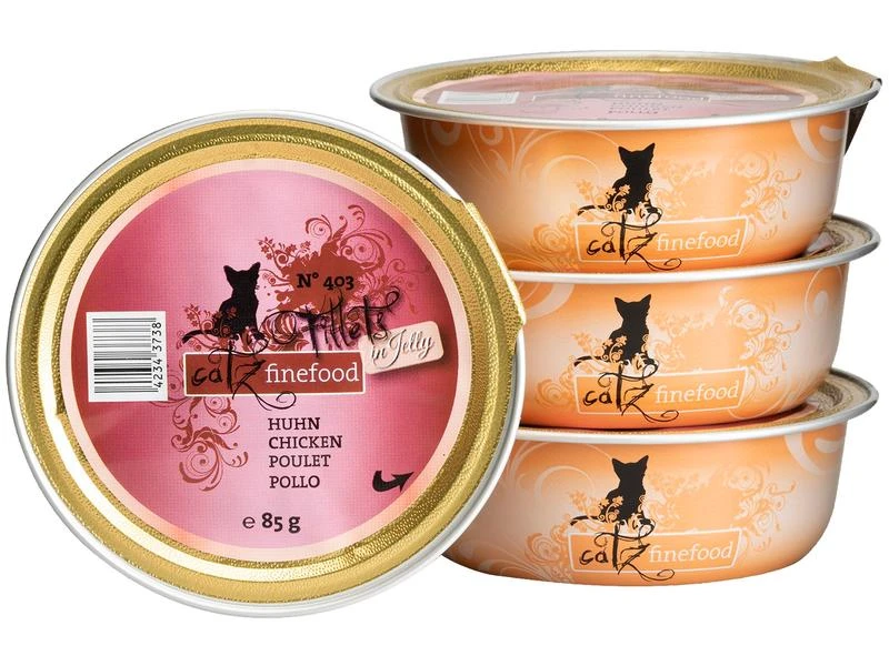 Catz finefood Nassfutter Fillets No.403 Huhn, 12 x 85 g 4 Catz finefood Nassfutter Fillets No.403 Huhn, 12 x 85 g – Bild 2
