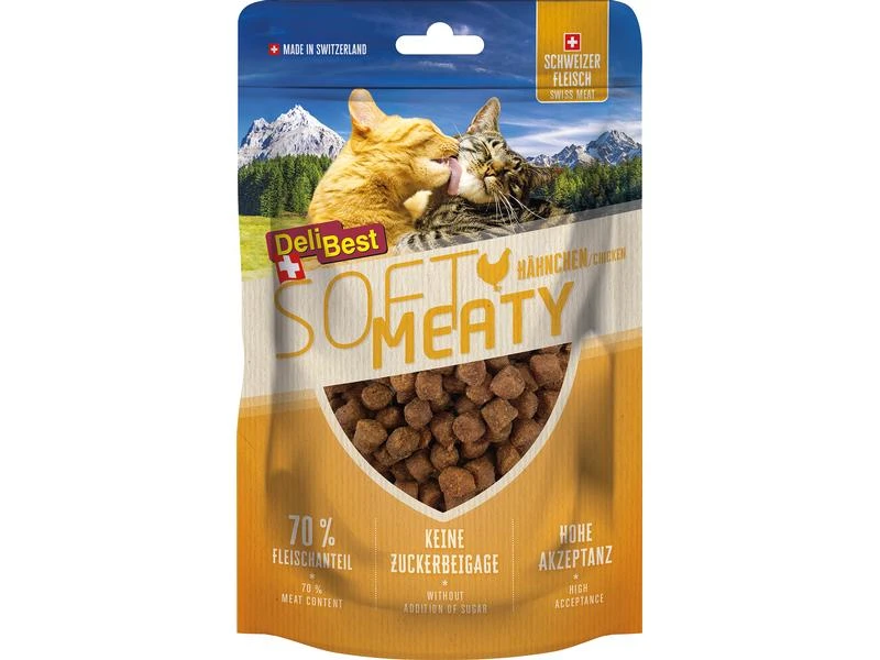 DeliBest Soft Meatys aus Schweizer Hähnchenfleisch, 100 g 3 DeliBest Soft Meatys aus Schweizer Hähnchenfleisch, 100 g