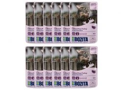 Bozita Nassfutter Pouch Häppchen in Sauce Pute, 12 x 85 g