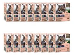 Bozita Nassfutter Häppchen in Gelée mit Hühnchenleber, 16 x 370 g