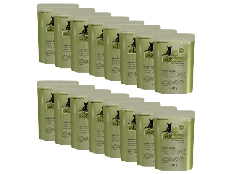 Catz finefood Nassfutter No.05 Lachs & Geflügel, 16 x 85 g 3 Catz finefood Nassfutter No.05 Lachs & Geflügel, 16 x 85 g