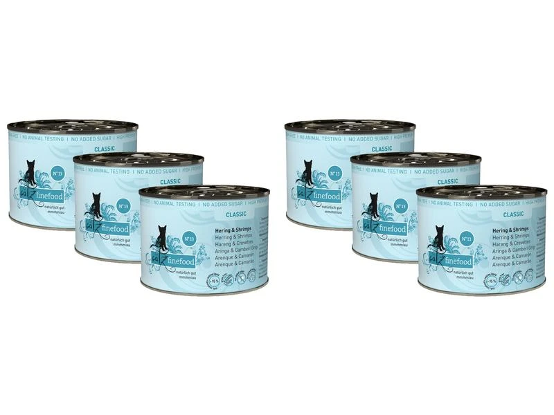 Catz finefood Nassfutter No.13 Hering & Schrimps, 6 x 200 g 3 Catz finefood Nassfutter No.13 Hering & Schrimps, 6 x 200 g