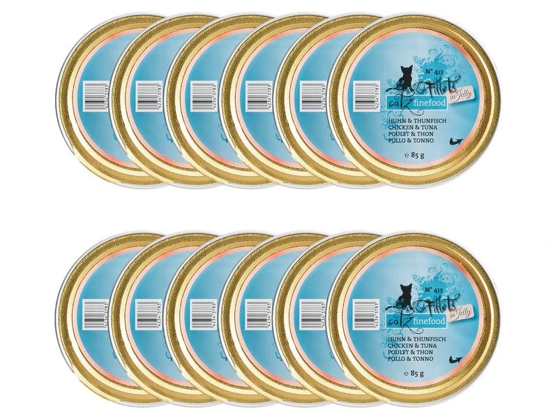 Catz finefood Nassfutter Fillets No.413 Huhn & Thunfisch, 12 x 85 g 3 Catz finefood Nassfutter Fillets No.413 Huhn & Thunfisch, 12 x 85 g