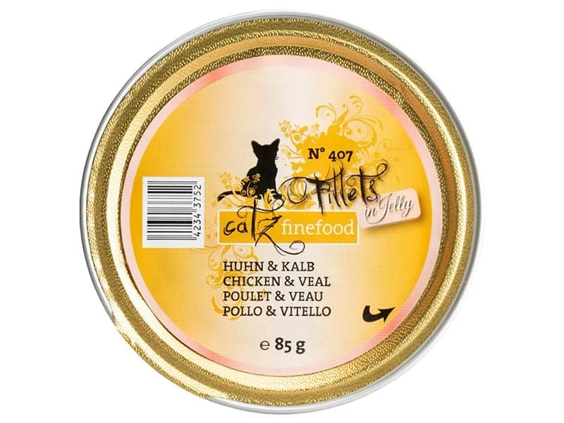 Catz finefood Nassfutter Fillets No.407 Huhn & Kalb, 85 g 3 Catz finefood Nassfutter Fillets No.407 Huhn & Kalb, 85 g
