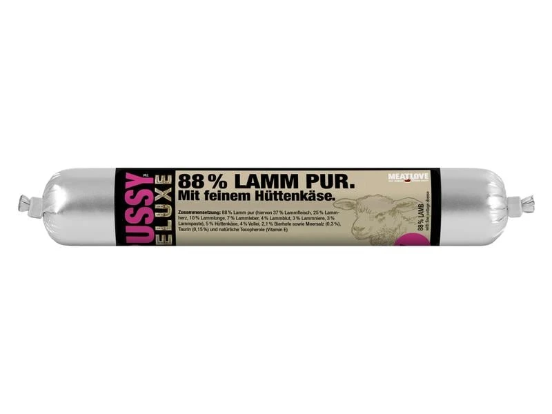 Fleischeslust Nassfutter Pussy Deluxe Lamm Pur, 100 g 3 Fleischeslust Nassfutter Pussy Deluxe Lamm Pur, 100 g