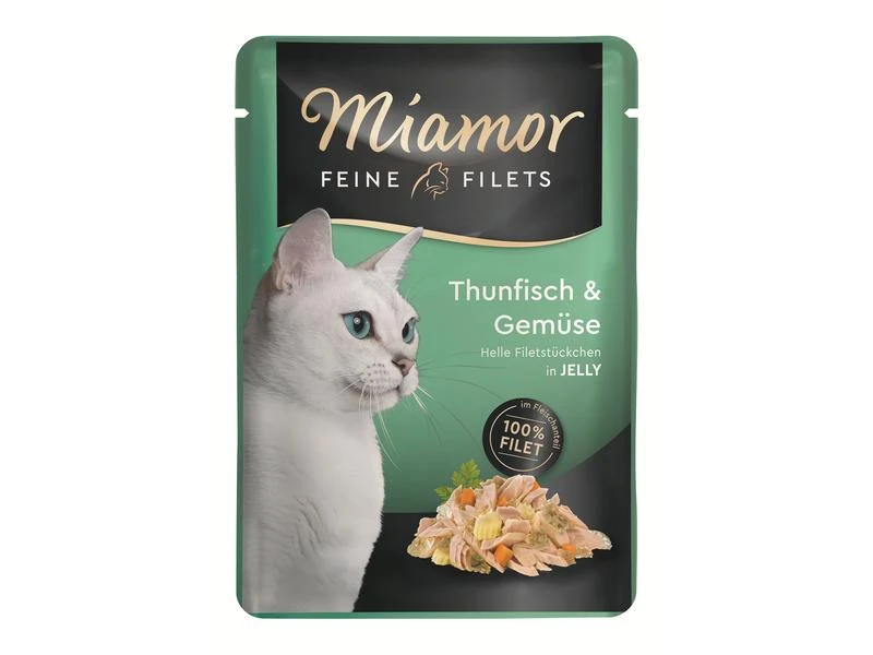 Miamor Nassfutter Feine Filets Thun & Gemüse in Gelée, 24 x 100 g 4 Miamor Nassfutter Feine Filets Thun & Gemüse in Gelée, 24 x 100 g – Bild 2