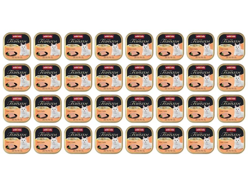 Animonda Nassfutter Vom Feinsten Mildes Menü Pute & Lachs, 32 x 100 g 3 Animonda Nassfutter Vom Feinsten Mildes Menü Pute & Lachs, 32 x 100 g