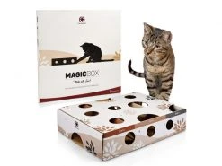 CanadianCat Katzen-Strategiespiel MagicBox, Braun-Weiss -Katzenwelt Verkaufsgeschäft 217234514 xxl