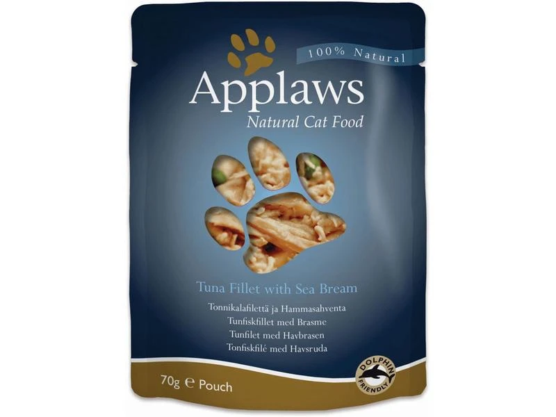 Applaws Nassfutter Pouch Thunfisch & Seebrasse, 12 x 70 g 4 Applaws Nassfutter Pouch Thunfisch & Seebrasse, 12 x 70 g – Bild 2