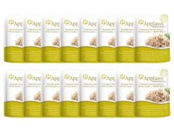 Applaws Nassfutter Pouch Hühnchen & Lamm in Gelée, 16 x 70 g