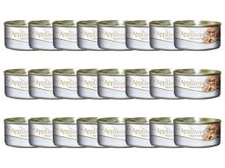 Applaws Nassfutter Dose Thunfischfilet & Käse in Brühe, 24 x 156 g