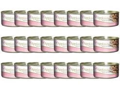 Applaws Nassfutter Dose Thunfischfilet & Garnelen in Brühe, 24x156g