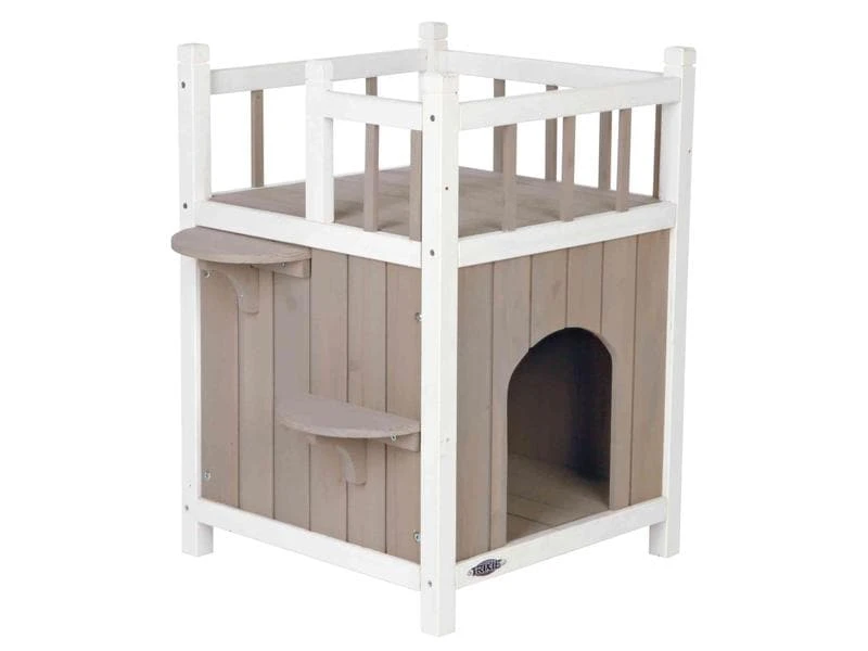 Trixie natura Cat's Home mit Balkon, 45 × 65 × 45 cm 4 Trixie natura Cat's Home mit Balkon, 45 × 65 × 45 cm – Bild 2