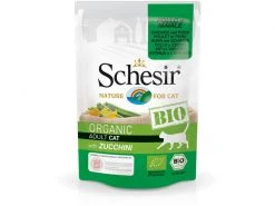 Schesir Nassfutter Bio Huhn, Schwein & Zucchini, 85 g