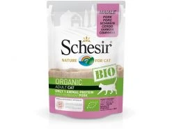 Schesir Nassfutter Bio Schwein, 85 g