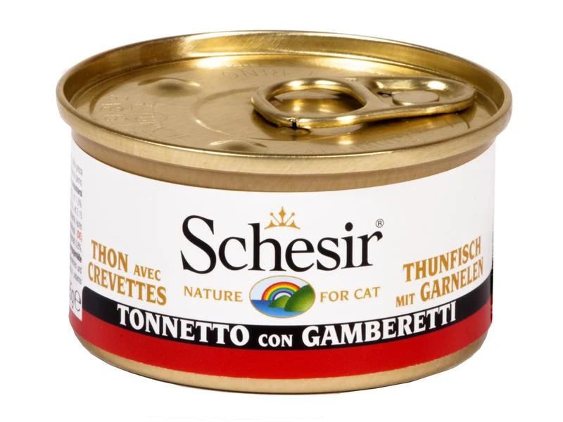Schesir Nassfutter Thunfisch & Garnelen in Gelée, 85 g 3 Schesir Nassfutter Thunfisch & Garnelen in Gelée, 85 g